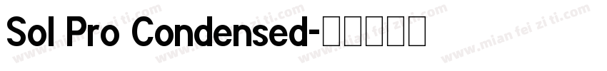 Sol Pro Condensed字体转换